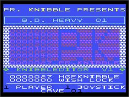 Title screen of Boulder Dash Heavy 01 on the Commodore 64.