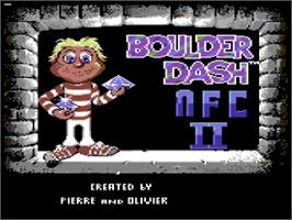 Title screen of Boulder Dash Nfc 2 on the Commodore 64.