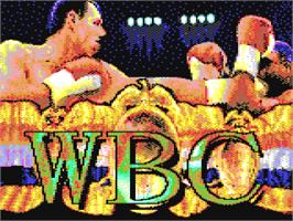 Title screen of Boxing Champ on the Commodore 64.