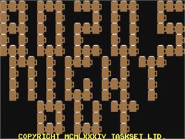 Title screen of Bozo's Night Out on the Commodore 64.