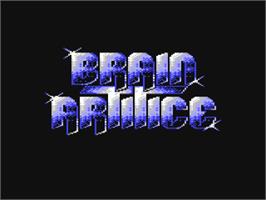 Title screen of Brain Artifice on the Commodore 64.