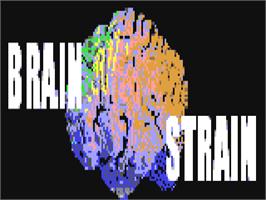 Title screen of Brain Strain on the Commodore 64.