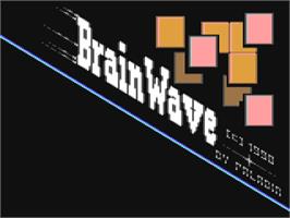 Title screen of Brainwave on the Commodore 64.