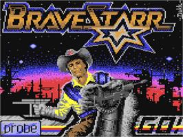 Title screen of BraveStarr on the Commodore 64.