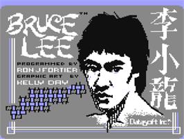 Title screen of Bruce Lee on the Commodore 64.