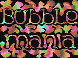 Title screen of Bubble Mania (Elijah Gardner) on the Commodore 64.