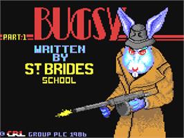 Title screen of Bugsy on the Commodore 64.