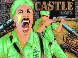 Title screen of Burgenkampf on the Commodore 64.