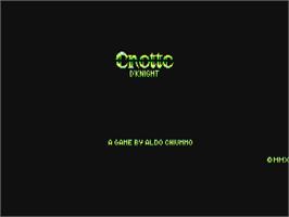 Title screen of C'notte D'knight on the Commodore 64.