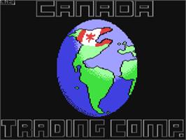 Title screen of Canada Trading Company on the Commodore 64.