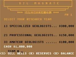Title screen of Captain Of Industry on the Commodore 64.