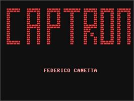 Title screen of Captron on the Commodore 64.