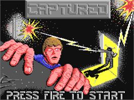 Title screen of Captured on the Commodore 64.