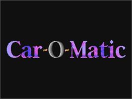 Title screen of Car-o-matic on the Commodore 64.