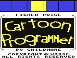 Title screen of Cartoon Programmer on the Commodore 64.
