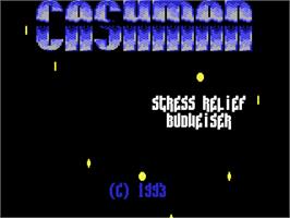 Title screen of Cashman on the Commodore 64.