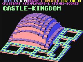 Title screen of Castle-kingdom on the Commodore 64.