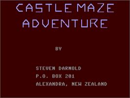 Title screen of Castle Adventure on the Commodore 64.