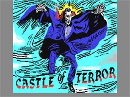 Title screen of Castle of Terror on the Commodore 64.