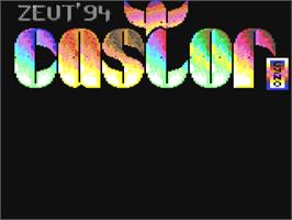 Title screen of Castor on the Commodore 64.