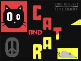 Title screen of Cat And Rat on the Commodore 64.