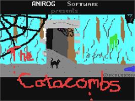 Title screen of Catacombs (Ahoy!) on the Commodore 64.