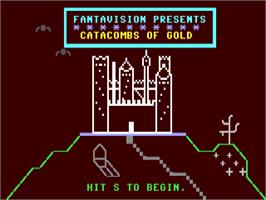 Title screen of Catacombs Of Gold on the Commodore 64.