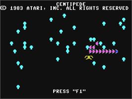 Title screen of Centipede on the Commodore 64.