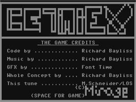 Title screen of Cetimiex on the Commodore 64.