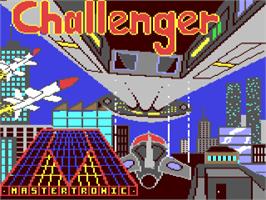 Title screen of Challenger on the Commodore 64.