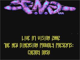 Title screen of Cherry Dash on the Commodore 64.
