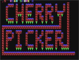 Title screen of Cherry Picker on the Commodore 64.