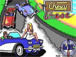 Title screen of Chevy Chase on the Commodore 64.
