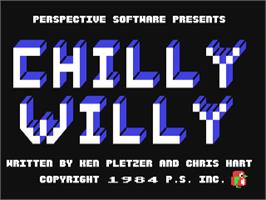 Title screen of Chilly Willy on the Commodore 64.
