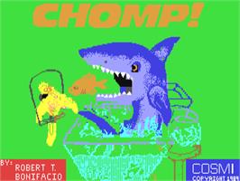 Title screen of Chomp! on the Commodore 64.