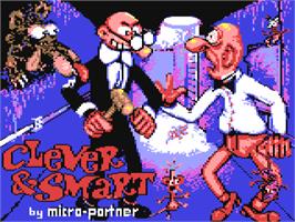 Title screen of Clever And Smart on the Commodore 64.