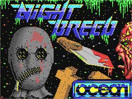 Title screen of Clive Barker's Nightbreed: The Action Game on the Commodore 64.