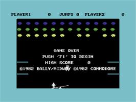 Title screen of Clowns on the Commodore 64.