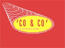 Title screen of Co And Co on the Commodore 64.