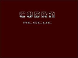Title screen of Cobra Rescue on the Commodore 64.