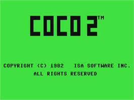 Title screen of Coco 2 on the Commodore 64.