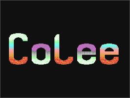 Title screen of Colee on the Commodore 64.
