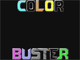 Title screen of Color Buster on the Commodore 64.