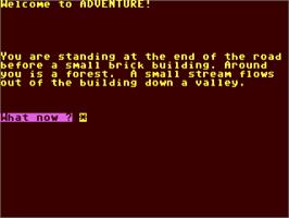 Title screen of Colossal Cave Adventure on the Commodore 64.