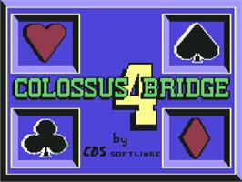 Title screen of Colossus Bridge 4 on the Commodore 64.
