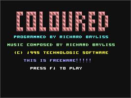 Title screen of Coloured (CP Verlag) on the Commodore 64.