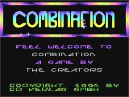 Title screen of Combination on the Commodore 64.