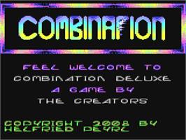 Title screen of Combination Deluxe on the Commodore 64.