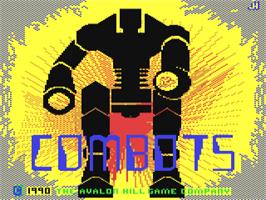 Title screen of Combots on the Commodore 64.