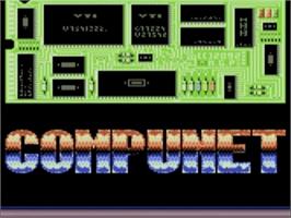Title screen of Compunet on the Commodore 64.